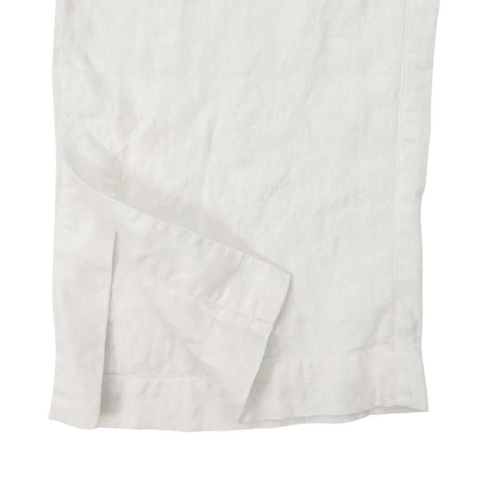 Athleta Linen Pants Womens Small White Wide Leg Casual Lounge Beach Resort - Picture 8 of 12